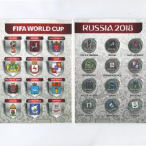 Набор 12 монет. 1 рубль 2018 г. ФИФА / FIFA WORLD CAP. Города России Чемпионата мира по футболу 2018