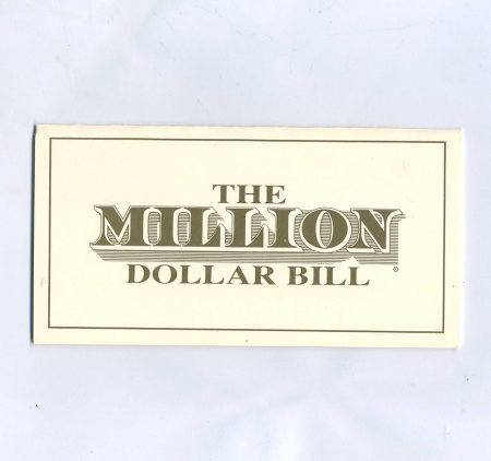 б 1629 (1) 1000000 (1 миллион) долларов 1988 г. США. Компания American Bank Note Company. Сертификат. Конверт