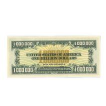 1000000 (1 миллион) долларов 1988 г. США. Компания American Bank Note Company. Сертификат. Конверт