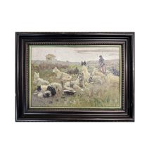 Чукотская Нарта. СССР 1961 г. Холст, масло. Рыбачук И.В.