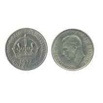 Имитация монеты Австралия 1 крона 1937-1938 гг. Король Георг VI. 