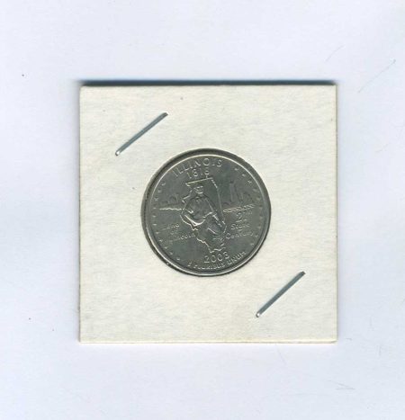 США. 1/4 доллар (25 центов) 2003 г. Иллинойс. Земля Линкольна. UNC