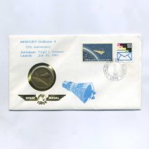 Памятный жетон (медаль). Космическая медаль. 25-летие миссии "Меркурий-Редстоун 4". США