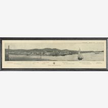 Репродукция "Общий вид Владивостока". Владивосток, начало ХХ в. Иллюстрация из журнала "Всемирная иллюстрация" 1896 г. № 1413