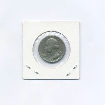 США 1/4 доллара (25 центов) квотер 1973 г. "D" Вашингтонский Квотер. Монетный двор США, Денвер (Знак D)