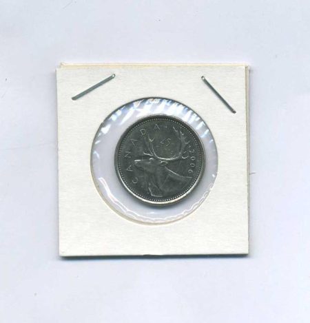 Канада 25 центов 2006 г. Олень. Отметка монетного двора: "Кленовый лист". Монетный двор Оттава