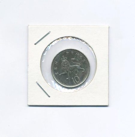 Великобритания 10 пенсов 1992 г. Лев. Королева Елизавета II. Монетный двор Великобритания, Ллантризант