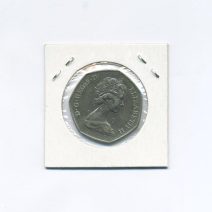 Великобритания 50 пенсов 1973 г. Вступление в Европейское Экономическое Сообщество (ЕЭС)