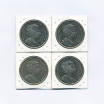 Виргинские острова. Набор 4 монеты. 1 доллар 2013 г. 400 лет Дому Романовых. Монетный двор Великобритания, Суррей