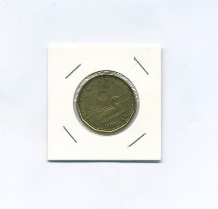 Канада 1 доллар 2012 г. Утка Гагара (с датой под портретом). Монетный двор Канада