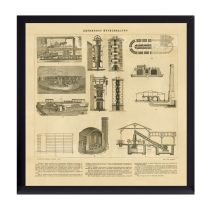 Репродукция "Кирпичное производство" с литографии 1895 г. РФ 2025 г.