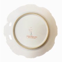 Тарелка сервировочная с фестончатыми краями, выполненная по заказу "Кунст и Альберс". Германия, Мануфактура Hermann Ohme 1904-е гг.