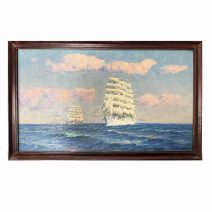 Бегут корабли. 1995 г. Клянин Н.М. (1928-2015)