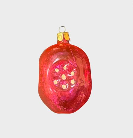 Игрушка елочная Шар фигурный розовый. СССР 1970-1980 гг.