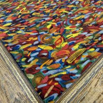 Репродукция дополненная живописными мазками "Гуляние по мосту через Золотой Рог в августе 2012 г. "