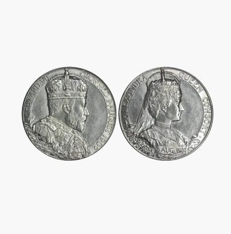 Жетон "Коронация Эдуарда VII и принцессы Датской". Великобритания 1902 г.