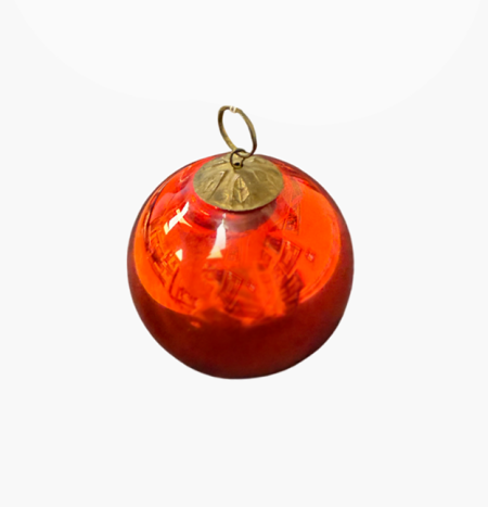 Игрушка елочная Шарик "Kugel" красного цвета. Германская Республика 1920-1930 гг.
