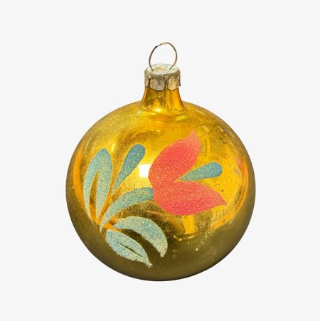 Игрушка елочная Шар с тюльпаном. СССР 1960-1970 гг.