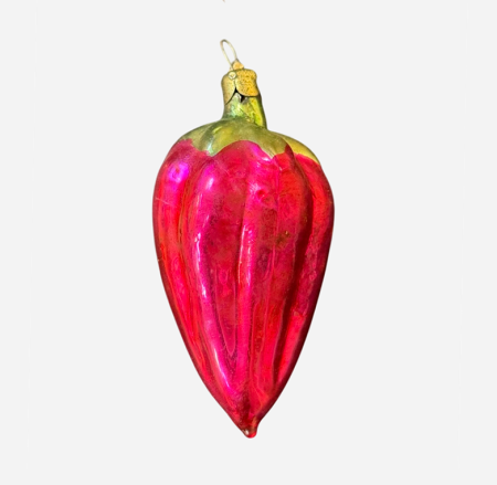 Игрушка елочная Перчик розовый. СССР 1970-1980 гг.