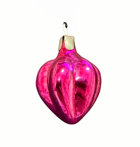 Игрушка елочная Плод розовый. СССР 1970-е гг.
