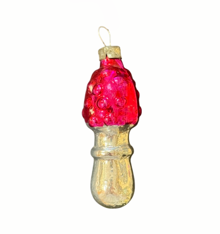 Игрушка елочная Мухомор. СССР 1970-е гг.