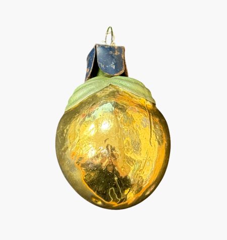 Игрушка елочная Плод желтый. СССР 1970-е гг.