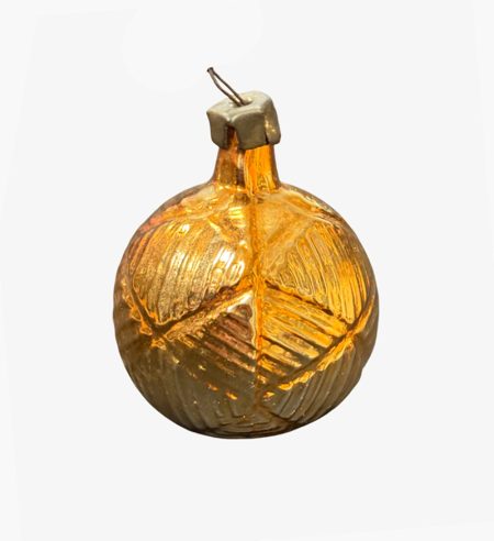 Игрушка елочная Шар оранжевый. СССР 1980-е гг.