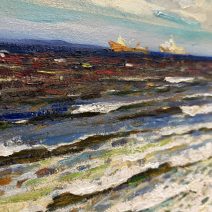 Прибой у берегов "Парамушир". 1996 г. Шебеко К.И.