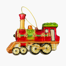 Игрушка елочная Паровоз. Китай 2000-е гг.