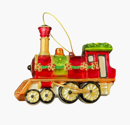 Игрушка елочная Паровоз. Китай 2000-е гг.