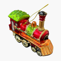 Игрушка елочная Паровоз. Китай 2000-е гг.