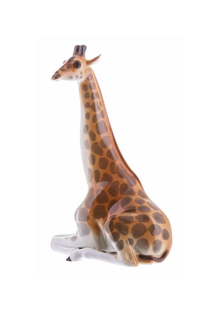 Жираф с поднятой головой. Ленинградский ФЗ. Высота 29,4 см.