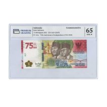 Индонезия 75000 рупий 2020 г. 75-летие независимости