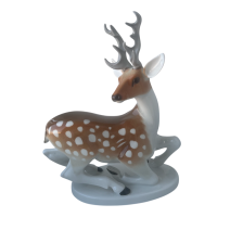 Пара Олень "Серый глаз" и Ланка "Хуа-Лу" (олень-цветок). Автор Воробьев Б.Я. Модель 1960 г. ЛФЗ 1991-е гг.