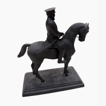 Конный всадник в фуражке. Касли. СССР 1959 г.