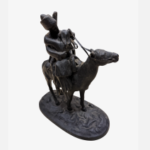 Крестьянка на лошади. Касли. Российская Империя 1916 г.