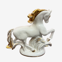 Конь златогривый белый. ЛФЗ. Модель 1965 г. СССР 1965-1970 гг.