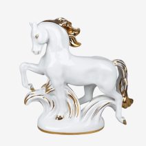 Конь златогривый белый. ЛФЗ. Модель 1965 г. СССР 1965-1970 гг.