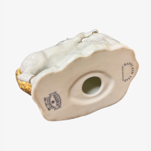 Лошадь белая с золотой гривой. Happy New Year, one of 2000 series. Mabroc, Pure Ceylon