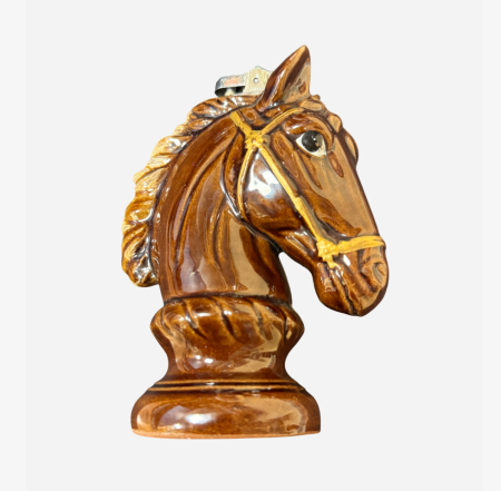 Зажигалка настольная "Лошадь". Керамика. Япония, середина XX в.