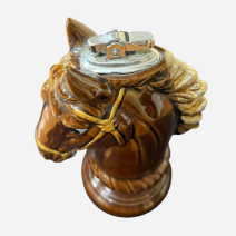 Зажигалка настольная "Лошадь". Керамика. Япония, середина XX в.