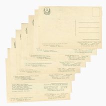 Набор открыток 8 шт. "На берегах Ангары. Строительство гидроэлектростанции в Братске". ИЗОГИЗ, 1960 г.