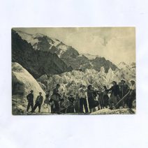 Крым. Феодосия. Северо-Осетинская АССР. Туристы на леднике "Цей". Изд. ИЗОГИЗ. Полиграфкомбинат. СССР