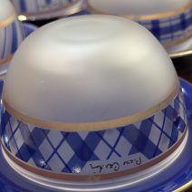 Набор из 5 стеклянных чаш с блюдцами Pierre Cardin. Япония, конец 1970-х – 1980-е гг.