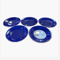 Набор из 5 стеклянных чаш с блюдцами Pierre Cardin. Япония, конец 1970-х – 1980-е гг.