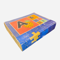 Кубики Алфавит "АБВГД" в коробке. Укрмузпром, СССР 1975 г.