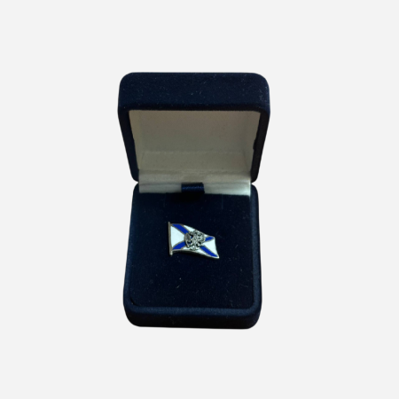 Знак "Флаг ВМФ Российской Федерации". Серебро. Цанг. Коробка. РФ