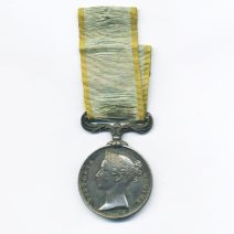 Крымская медаль Crimea Medal, на ленте. Соединенное королевство Великобритании и Ирландии. Англия 1854 г.