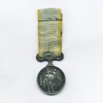 Крымская медаль Crimea Medal, на ленте. Соединенное королевство Великобритании и Ирландии. Англия 1854 г.