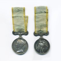 Крымская медаль Crimea Medal, на ленте. Соединенное королевство Великобритании и Ирландии. Англия 1854 г.